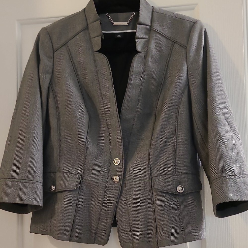Women's Gray Blazer Jacket